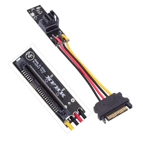 Cablecc Slimline SFF-8654 أنثى المضيف إلى NVME PCIe U.2 U.3 SFF-8639 PCI-Express SSD محول للوحة الرئيسية in Kuwait