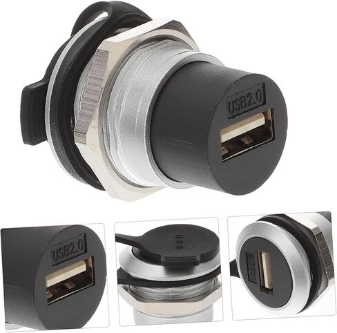 Jojofuny USB لوحة جبل مقرنة الحاجز جبل USB محول أنثى إلى أنثى قوي مقاومة للخدش نقل البيانات عالية السرعة in Kuwait