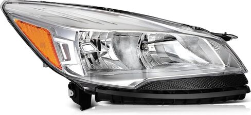 استبدال زوج مجموعة المصابيح الأمامية OCPTY لـ 2014 2015 2016 2017 2018 لسيارة Ford Fiesta Black Housing Onyx Black Clear Lens Driver المصابيح الجانبية للراكب غير متضمنة in Saudi Arabia