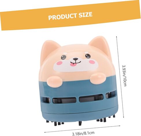 Mobestech Creative Cartoon Mini Desktop Vacuum Cleaner USB Rechargeable Portable Handheld Cordless Dust Sweeper for Easy Cleaning of Crumbs Pencil Shavings and More Chic Design Dark in Saudi Arabia
