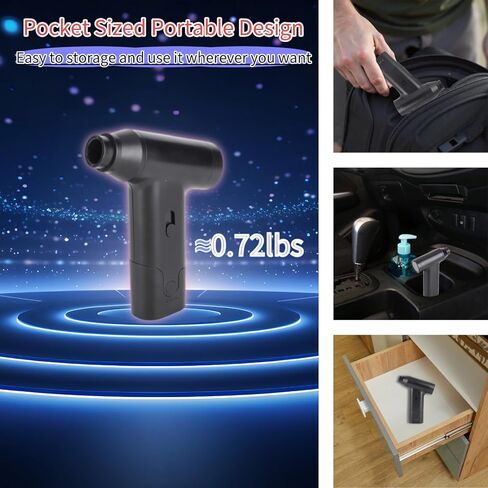 Air Duster, Cordless Air Blower, Electric Air Duster for Cleaning Keyboard & PC Car Outdoor Sports, Air Cleaning Kit, Handheld Cordless USB Duster Cleaner Car Dusters in Saudi Arabia