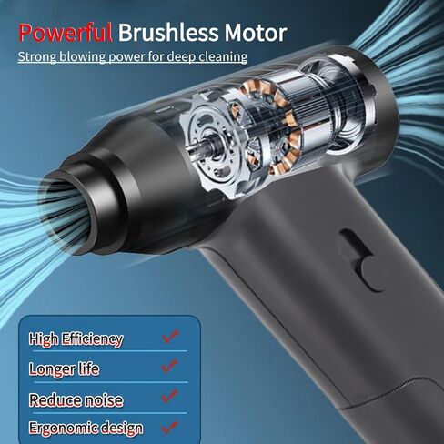 Air Duster, Cordless Air Blower, Electric Air Duster for Cleaning Keyboard & PC Car Outdoor Sports, Air Cleaning Kit, Handheld Cordless USB Duster Cleaner Car Dusters in Saudi Arabia