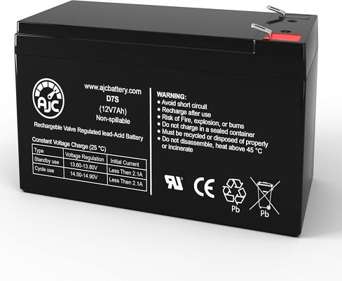 بطارية AJC متوافقة مع بطارية حمض الرصاص المختومة Enersys NP7-12T 12V 7Ah in Kuwait