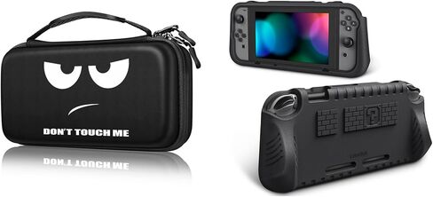 Fintie Bundle: Carrying Case for Nintendo Switch OLED Model 7.0"/Switch 6.2" with Game Card Slots & Inner Pocket + Ultralight Kids Case for Switch 2017 w/2 Game Card Slots & Ergonomic Grip in Saudi Arabia