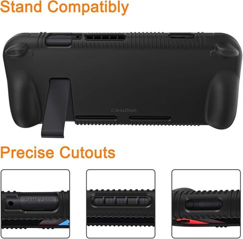 Fintie Bundle: Carrying Case for Nintendo Switch OLED Model 7.0"/Switch 6.2" with Game Card Slots & Inner Pocket + Soft Silicone Case, [Anti-Slip] [Shock Proof] Protective Cover with Ergonomic Grip in Saudi Arabia