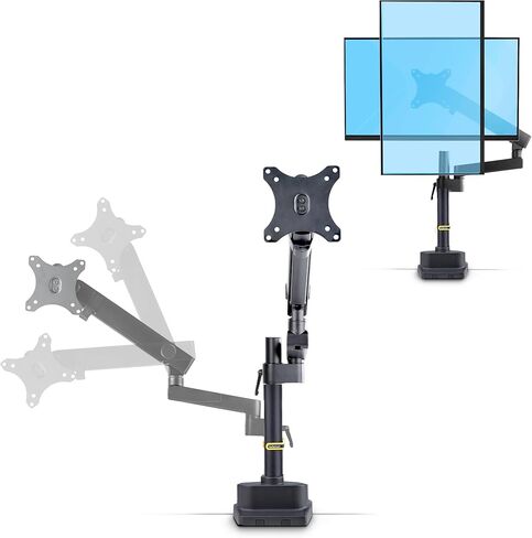 StarTech.com Desk Mount Monitor Arm, Up to 40inch Screen/17.6lb (8kg), Mechanical Spring-Assisted Arm, Top-Down Installation in Saudi Arabia