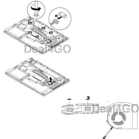 Deal4GO وحدة المعالجة المركزية مروحة التبريد المبرد 01YR202 01YR200 01AX924 01AX925 استبدال لينوفو ثينك باد T470 T480 (DIS) in Saudi Arabia