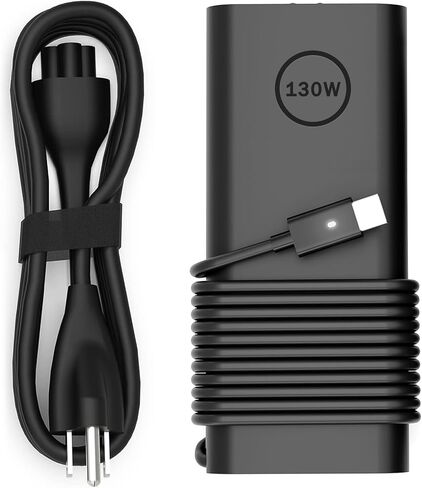 شاحن USB C بقدرة 130 واط متوافق مع كمبيوتر Dell المحمول بقدرة 130 واط و100 واط و65 واط ومحول طاقة سريع USB من النوع C in Kuwait