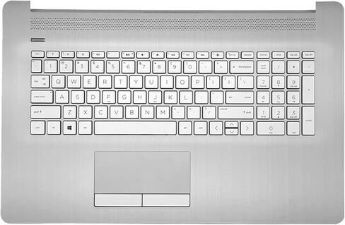 بديل لجهاز HP 17t-by 17z-ca 17-by 17-ca غطاء علوي علوي لجهاز الكمبيوتر المحمول Palmrest غير الخلفية للوحة المفاتيح لوحة اللمس مع ODD L92785-001 2020 Year، فضي، 17.3 بوصة in Saudi Arabia