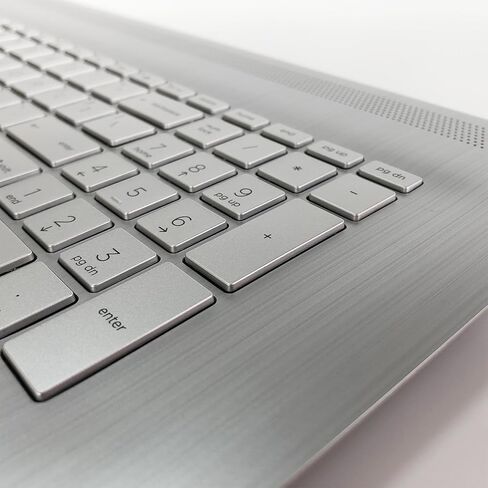 بديل لجهاز HP 17t-by 17z-ca 17-by 17-ca غطاء علوي علوي لجهاز الكمبيوتر المحمول Palmrest غير الخلفية للوحة المفاتيح لوحة اللمس مع ODD L92785-001 2020 Year، فضي، 17.3 بوصة in Saudi Arabia