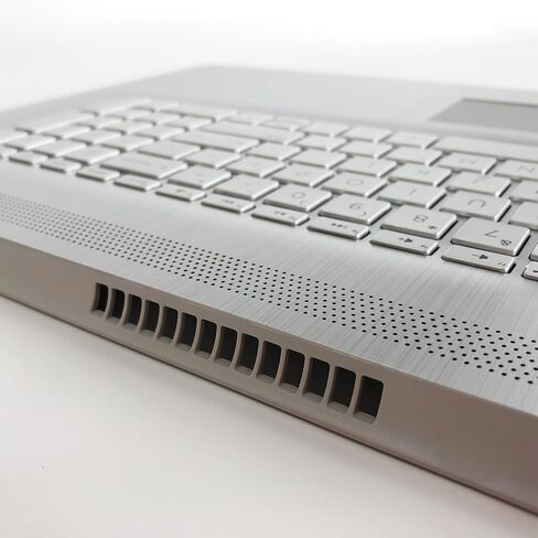 بديل لجهاز HP 17t-by 17z-ca 17-by 17-ca غطاء علوي علوي لجهاز الكمبيوتر المحمول Palmrest غير الخلفية للوحة المفاتيح لوحة اللمس مع ODD L92785-001 2020 Year، فضي، 17.3 بوصة in Saudi Arabia