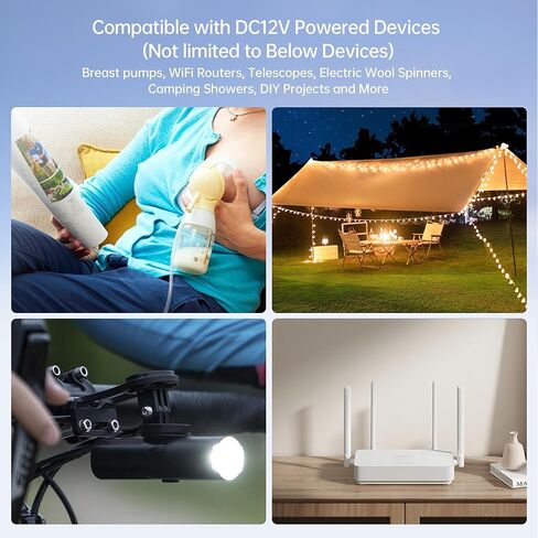 كابل محول حزمة بطارية سترة/سترة من النوع C إلى DC 5521 12 فولت لميلووكي، وديوالت، وبوش، وسنابون، وماكيتا والمزيد - متوافق مع سترة/غطاء للرأس/بطانية/كرسي/مقعد الاستاد بتيار مستمر 12 فولت in Kuwait