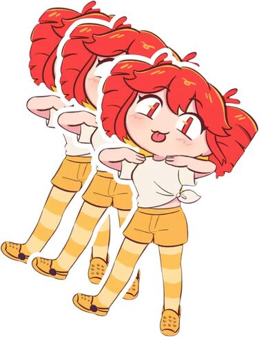 ملصقات Kasane Teto مقاس 3 بوصات مكونة من 3 قطع من شارات الفينيل المتحركة اللطيفة مجموعة ملصقات Chibi Kasane Teto in Kuwait