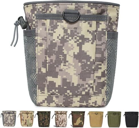 Tactical MOLLE Dump Pouch Drawstring Magazine Dump Bag for Holding Mobile Phones, Chargers, Headphones, Change, Keys, etc. in Saudi Arabia