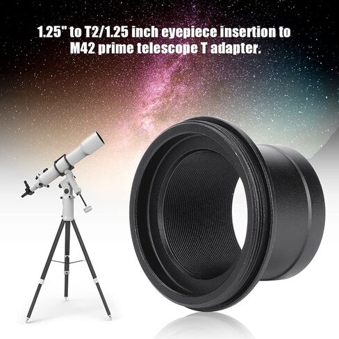 أداة محول T من 1.25/31.7 مم إلى T2/1.25 إلى M42 Prime Telescope T، مصنوعة من سبائك الألومنيوم، بديلة، خفيفة الوزن، موثوقة 1.25 إلى m42 in Saudi Arabia