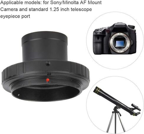 1.25 Adapter, T2-AF Aluminium Alloy Thread M42x0.75mm Astronomical Telescope Interface to SonyMinolta SLR Camera Adapter Ring in Saudi Arabia