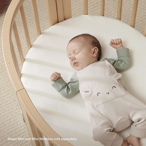 Stokke Sleepi Mini Protection Sheet V3, White - Compatible with Sleepi Mini Mattress V3 - Protects Against Accidents & Spills - Machine Washable in Saudi Arabia