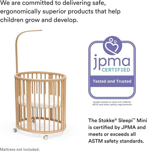 Stokke Sleepi Mini Protection Sheet V3, White - Compatible with Sleepi Mini Mattress V3 - Protects Against Accidents & Spills - Machine Washable in Saudi Arabia
