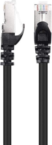 Cable Matters 1-Pack 20-Foot Snagless Cat 6a, Cat6a (SSTP, SFTP) Shielded Ethernet Cable in Black & 5-Pack 10-Foot Cat6 Ultra Thin Ethernet Cable in Saudi Arabia