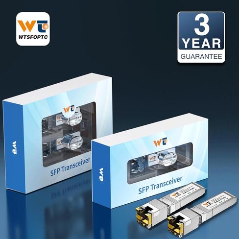 3 Pack 10GBase-T SFP+ to RJ-45 Transceiver, AQR Chip SFP+ to Ethernet Module Adapter Copper CAT6a , Up to 30m, Compatible with Cisco, Fortinet, TP-Link and More in Saudi Arabia