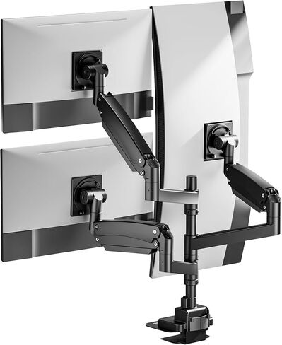 AVLT Dual 57 Inch Heavy Duty Stacking Monitor Arm and Single Monitor Arm Add-On Kit Easy to Install Top Mount in Saudi Arabia