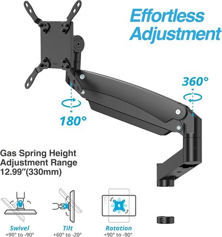 AVLT Dual 57 Inch Heavy Duty Stacking Monitor Arm and Single Monitor Arm Add-On Kit Easy to Install Top Mount in Saudi Arabia