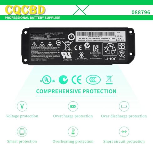 CQCQ 088789 استبدال البطارية المتوافقة مع Bose Soundlink Mini 2 الجزء رقم 088772 088796 [7.4V 2230mAh /17Wh] in Saudi Arabia