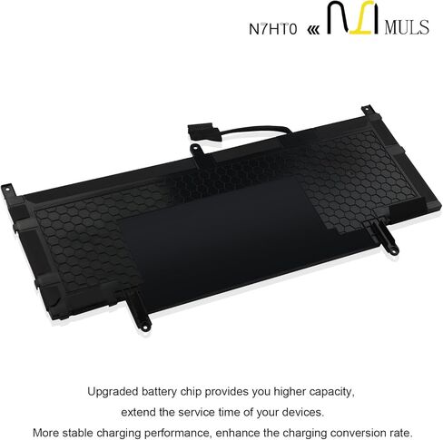 MULS N7HT0 52Wh Battery Compatible with Dell Latitude 9510 9520 Latitude 9510 2-in-1 Series Laptop Notebook TVKGH V5K68 N2NLL HYMNG 08NFC7 N2NLL N7HTO 0PKW00 089GNG 0HYMNG 6500mAh 4 Cells in Saudi Arabia