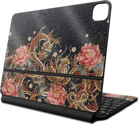 غلاف لامع لامع متوافق مع لوحة مفاتيح Apple Magic Keyboard لجهاز iPad Pro مقاس 13 بوصة (M4) 2024 - Stitch Dragons - غطاء واقٍ من الفينيل 3M ممتاز - سهل الاستخدام | صُنع في الولايات المتحدة الأمريكية بواسطة MightySkins in Kuwait