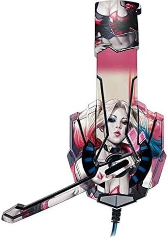 غلاف Skinit متوافق مع سماعة الألعاب BENGOO G9000 - تصميم رسوم متحركة مرخص رسميًا من Warner Bros Harley Quinn in Kuwait