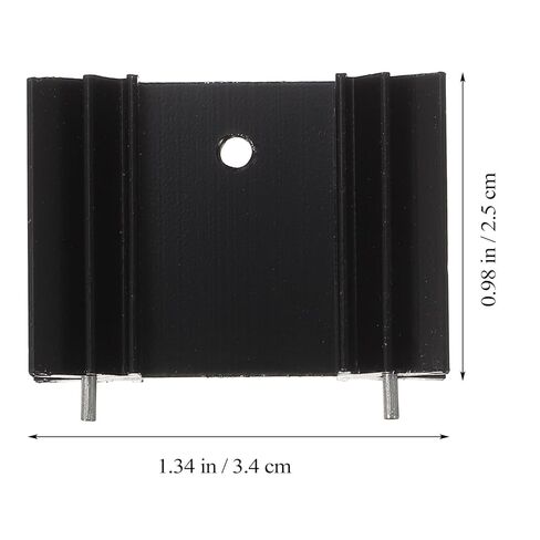 NUOBESTY 40pcs Aluminum To-220 Semiconductor Heat Sink Cooling Fin Kit Insulation Pads and Screws for Electronic Voltage Regulator and Mosfet Cooling in Computer Components Random Color in Saudi Arabia