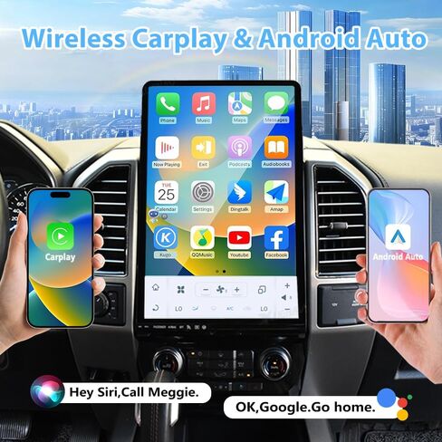 16.8 بوصة راديو السيارة الاندورويد لفورد F150 رابتور 2015 2016 2017 2018 2019 2020 2021 2022 شاشة تعمل باللمس أندرويد السيارات اللاسلكية Carplay نظام تحديد المواقع والملاحة مشغل الوسائط المتعددة رئيس وحدة (SYNC3) in Kuwait