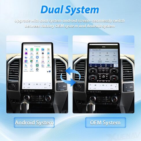 16.8 inch Android Car Radio for Ford F150 Raptor 2015 2016 2017 2018 2019 2020 2021 2022 Touch Screen Android Auto Wireless Carplay GPS Navigation Multimedia Player Head Unit (SYNC3) in Saudi Arabia