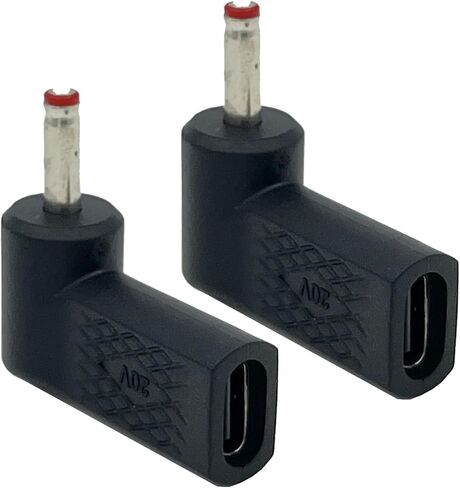 USB Type C to DC Adapter 4.0 x 1.7mm, 100W 20V PD USB C Female to DC Male for Laptop, IP Camera, LED Lights, Printers, Routers, Sensors,CCTV Wireless Camera Series 2Pack in Saudi Arabia