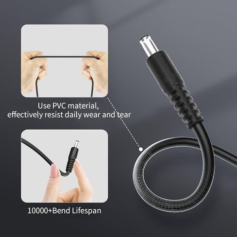 كابل محول USB C بطول 3.28 قدم إلى 3.5 مم × 1.35 مم، كابل طاقة محول العرض مصنوع لجهاز توجيه كاميرا الويب، وكاميرا IP، وفرشاة الأسنان الكهربائية، وشريط إضاءة LED، محمول للاختبار في الهواء الطلق، والاستوديو والسفر in Kuwait