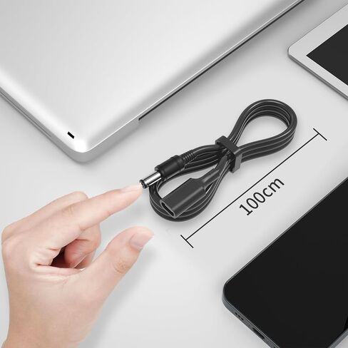 كابل محول USB C بطول 3.28 قدم إلى 3.5 مم × 1.35 مم، كابل طاقة محول العرض مصنوع لجهاز توجيه كاميرا الويب، وكاميرا IP، وفرشاة الأسنان الكهربائية، وشريط إضاءة LED، محمول للاختبار في الهواء الطلق، والاستوديو والسفر in Kuwait