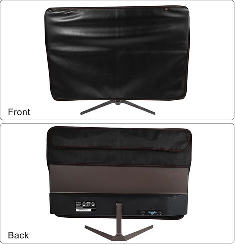 TEHAUX Oxford Cloth 27-inch Desktop Computer Monitor Dust Cover with Pocket, Protective Screen Display Cover for PC Monitors, Dustproof Accessory for Office and Home Use in Saudi Arabia