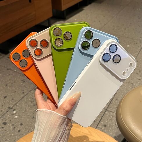 حماية كاملة لعدسات الكاميرا ذات اللون الصلب متوافقة مع حافظة iPhone (النبيذ الأحمر، iPhone 17 Pro Max) in Kuwait