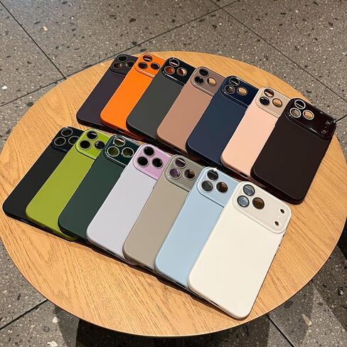 حماية كاملة لعدسات الكاميرا ذات اللون الصلب متوافقة مع حافظة iPhone (النبيذ الأحمر، iPhone 17 Pro Max) in Kuwait