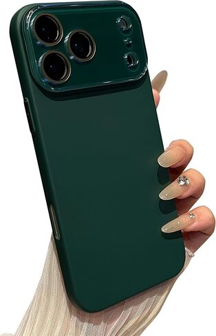 حماية كاملة لعدسات الكاميرا ذات اللون الصلب متوافقة مع حافظة iPhone (النبيذ الأحمر، iPhone 17 Pro Max) in Kuwait