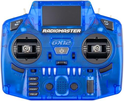 وحدة تحكم الراديو RadioMaster GX12 Crush Dual-Band Gemini-X ExpressLRS M2 (رمادي) in Kuwait