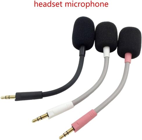 Microphones Replacement Mic for Gamings Headsets, Detachable Headphones Mic Boom in Saudi Arabia