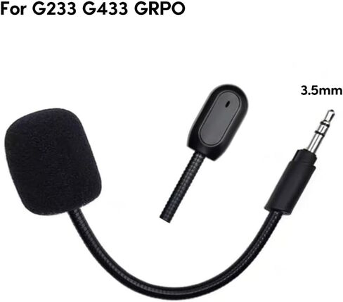 Replacement 3.5mm Microphone for G233 G433 GRPO Noise Cancelling Boom Microphone Windproof Sponge Covers in Saudi Arabia