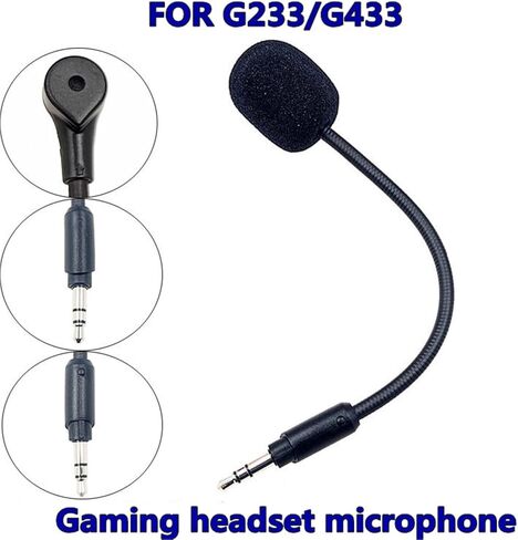 Replacement 3.5mm Plug Noise Reduction Microphone for G233 G433 Gaming Bendable Microphone Props in Saudi Arabia