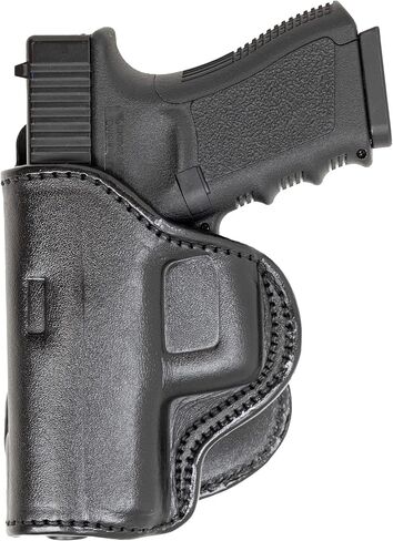 Maxx Carry Compatible with Leather Paddle OWB Gun Holster fits Glock 17, 22, 48 9 mm | Ruger SR9, SR40 |Springfield XDE 4.5 inch | Diamondback FS9 in Saudi Arabia