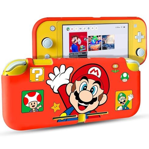 Xcitifun Protective Case Designed for Nintendo Switch Lite Soft TPU Cases for Girls Boys Kids Cute Kawaii Character Cartoon Protect Shell Compatible with Nintendo Switch Lite Cover - Blue Brush in Kuwait