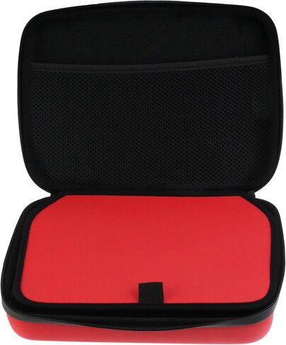 Navitech Red Heavy Duty Rugged Hard Case/Cover with Shoulder Strap Compatible with Sumvision Cyclone Mini PC in Saudi Arabia