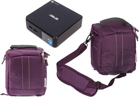 Navitech Purple Mini PC Bag Case Compatible With ASUS CHROMEBOX2-G096U Mini PC in Saudi Arabia