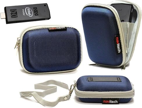 Navitech Dark Blue Hard Protective Mini PC Stick Case Compatible With Intel Compute Stick in Saudi Arabia