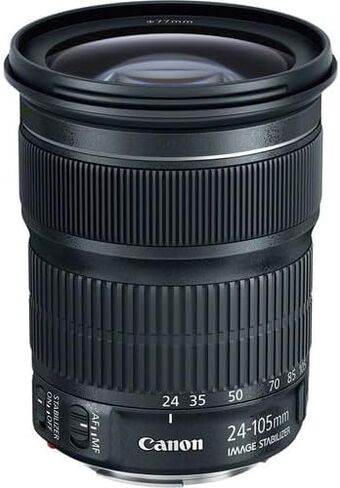 عدسة Canon EF 24-105mm f/3.5-5.6 هي عدسة STM | تكبير قياسي متعدد الاستخدامات مع تثبيت الصورة والتركيز التلقائي السلس لـ STM | رائعة للسفر والتصوير اليومي (9521B002) + حقيبة كتف + بطاقة سعة 64 جيجابايت in Saudi Arabia